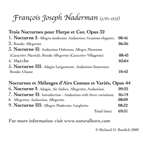 CD22 Naderman tracks list