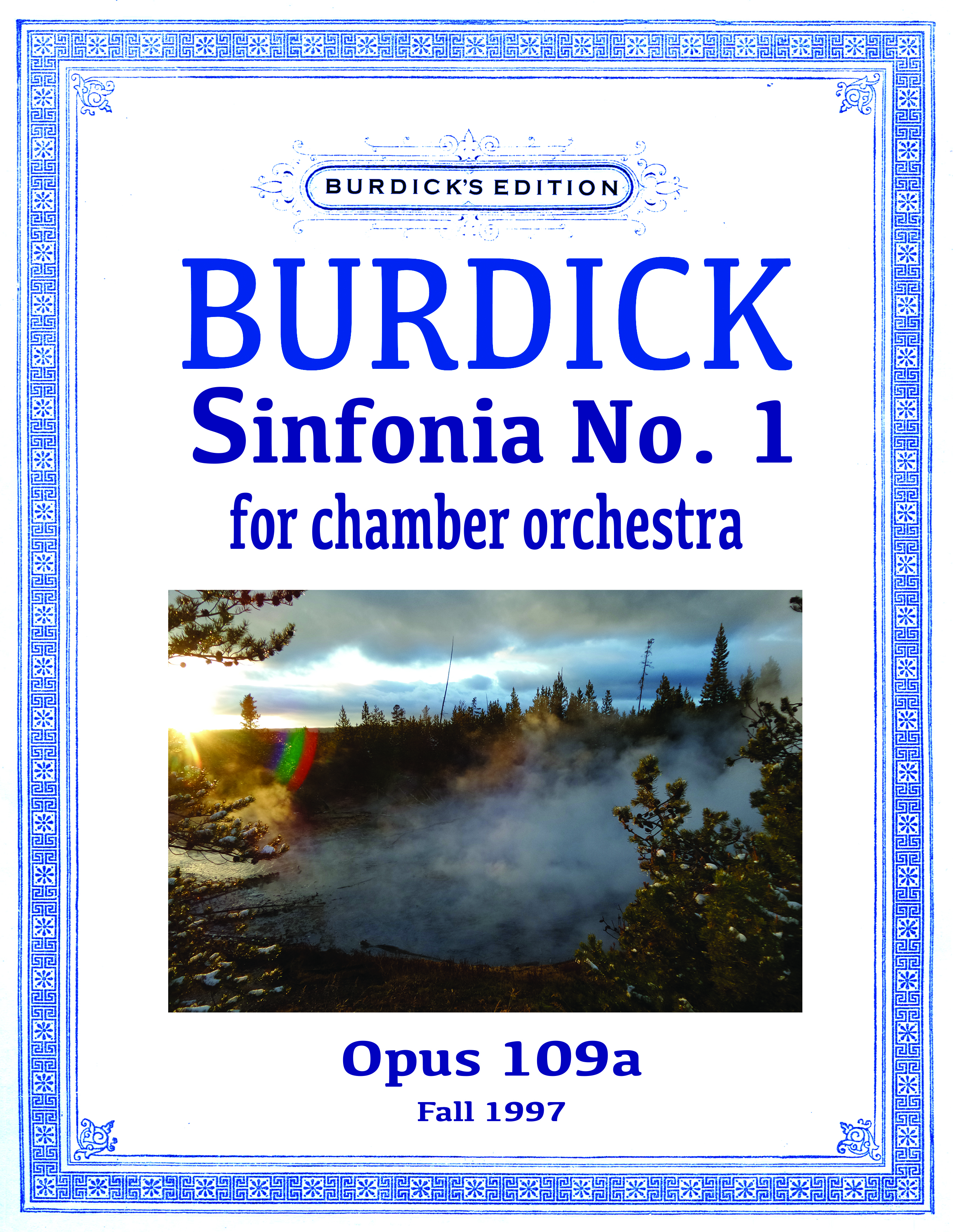 Burdick Sinfonia, Op. 109a