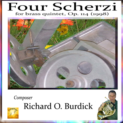 Burdick's Scherzi for Brass Quintet CD cover