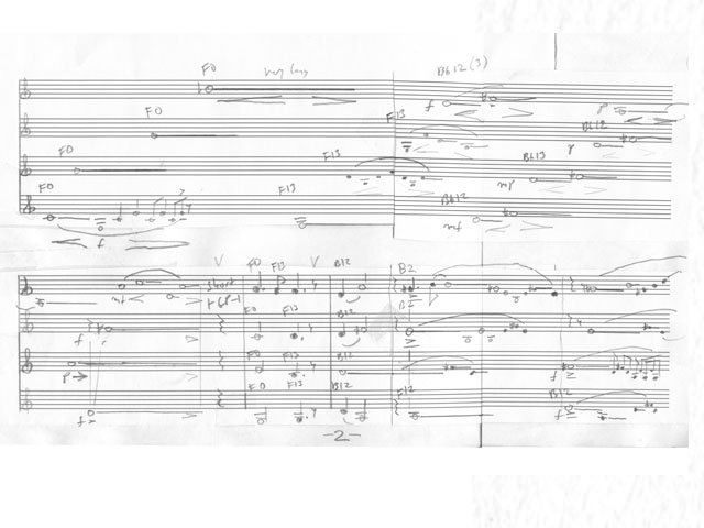 Richard Burdick's Cantaria, for horn quartet, opus 162 page 2