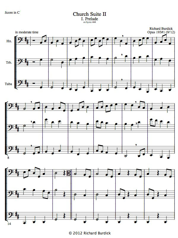 Richard Burdick's trio, Op. 193 M.1