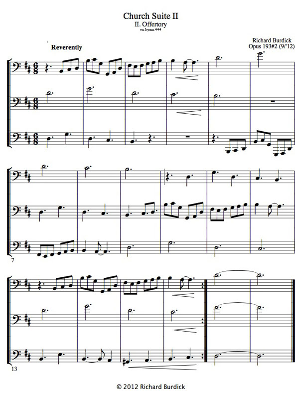 Richard Burdick's trio, Op. 193 M.2