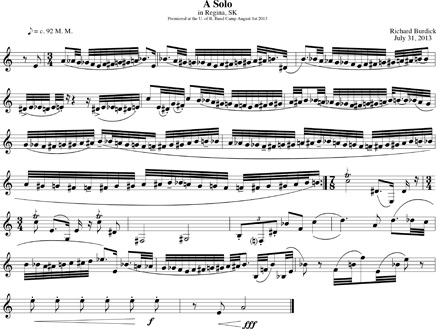 Richard Burdick's "A Solo" Op. 198b