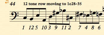Burdick's Opus 253 tone row