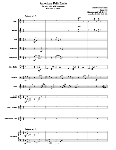 Burdick's Op. 260 score page 1