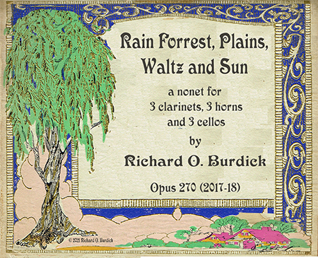 Sheet music cover for Richard Burdick's Op. 270