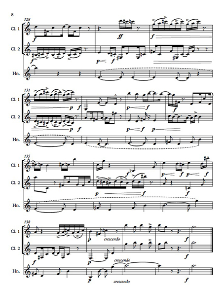Campfire Trio sheet music, Op. 336 page eight