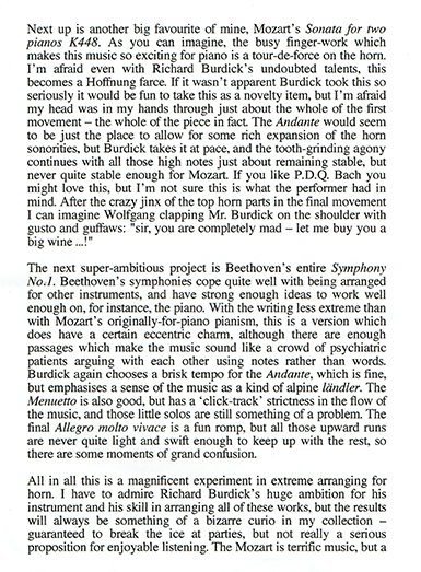 Review of Richard Burdick's CD21 page 2