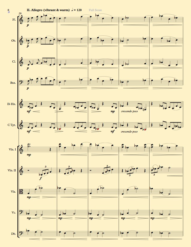 Burdick's composition Hans's solo, Op. 317 movement 2