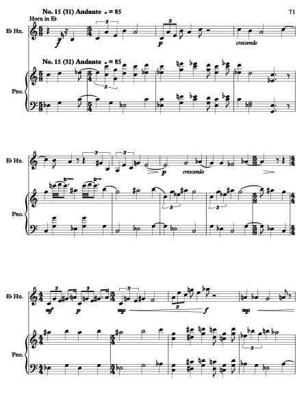 Handsome Horn solos vol. 2, Op. 321 movement 15