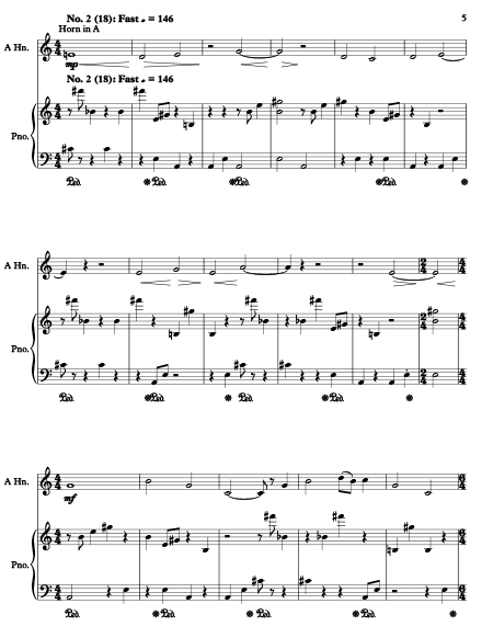 Handsome Horn solos vol. 2, Op. 321 movement 2