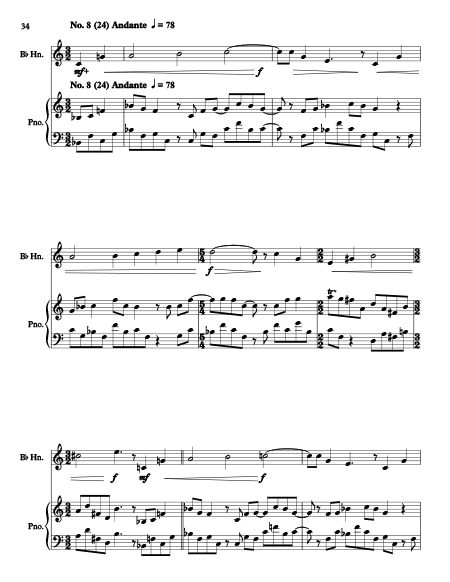 Handsome Horn solos vol. 2, Op. 321 movement 8