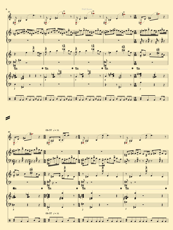 Burdick's Opus 324 score page 1