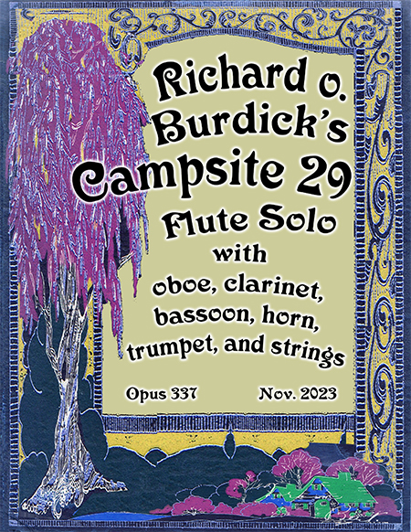 Sheet msuic cover for Richard Burdick, Horn duets, Op. 292