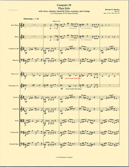 Sheet msuic cover for Richard Burdick, Horn duets, Op. 292