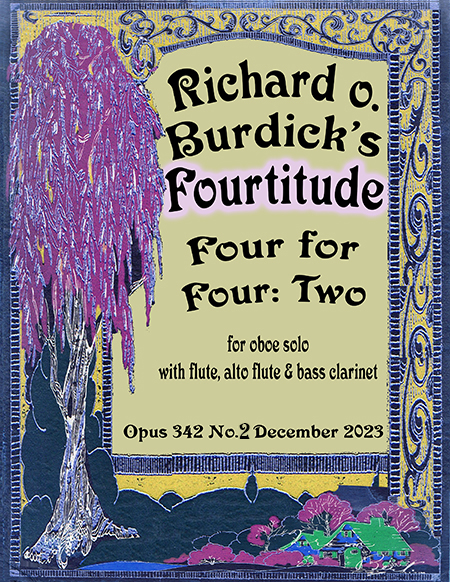 Sheet music cover for Richard Burdick Fourtitude, Op. 342 No. 2