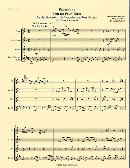 Burdick's Opus 342 M. 3. Pg 1 sheet music