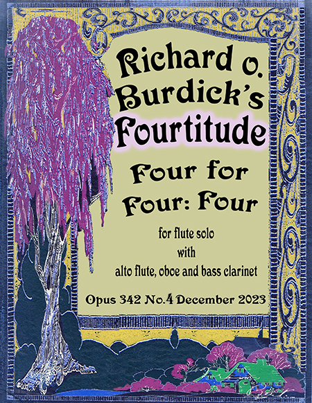 Sheet music cover for Richard Burdick Fourtitude, Op. 342 No. 4
