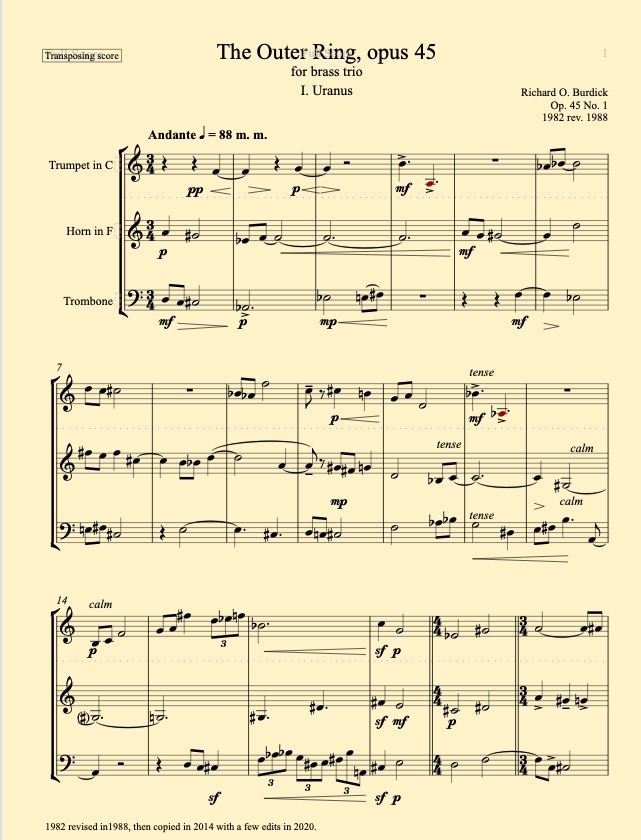Burdick's Opus 45 M1 pg1