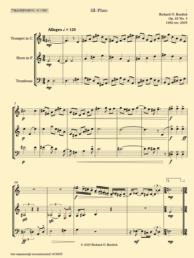 Burdick's Opus 45 M1 pg1