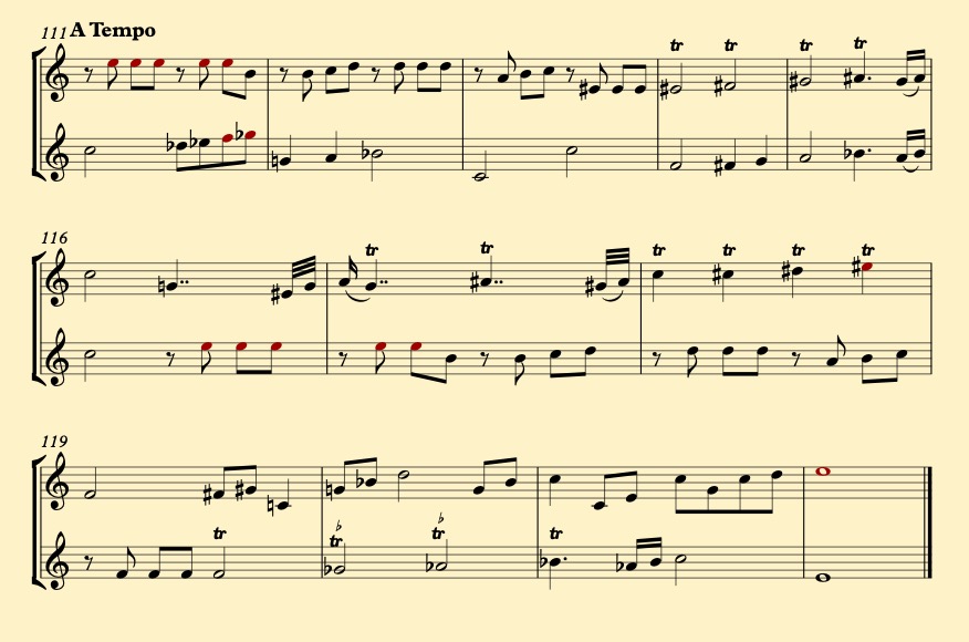 Burdick's horn duet, opus 50 page 1